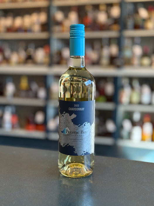 PECONIC BAY VINEYARDS 'STEEL FERMENTED' CHARDONNAY, NORTH FORK OF LONG ISLAND, NEW YORK 2022