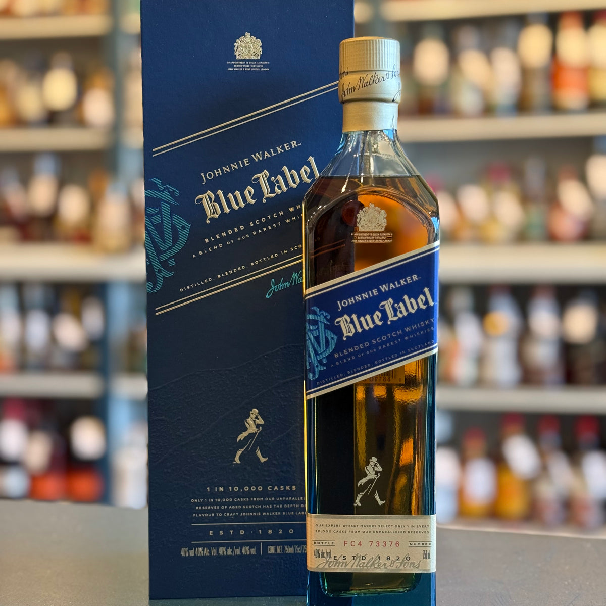 JOHNNIE WALKER BLUE LABEL BLENDED SCOTCH WHISKY — Bogey's Bottled JOHNNIE WALKER BLUE LABEL BLENDED SCOTCH WHISKY — Bogey's Bottled