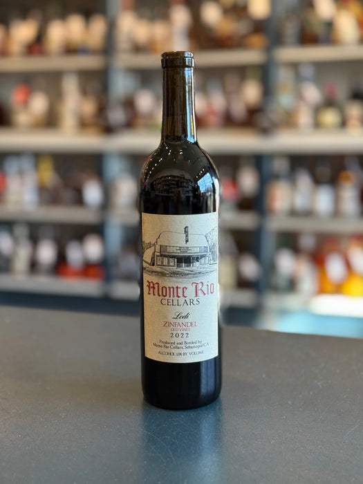 MONTE RIO CELLARS OLD VINES ZINFANDEL, CALIFORNIA 2022