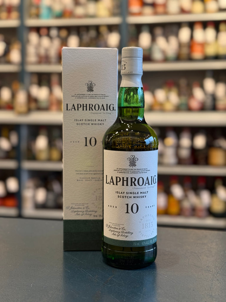 LAPHROAIG 10 YEAR ISLAY SINGLE MALT SCOTCH WHISKY — Bogey's