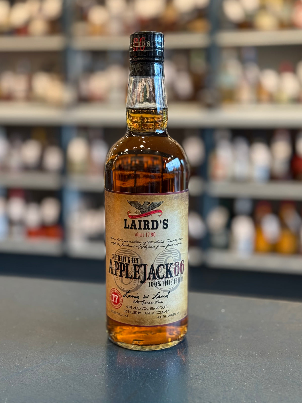 LAIRD'S STRAIGHT APPLEJACK 86 — Bogey's Bottled Goods