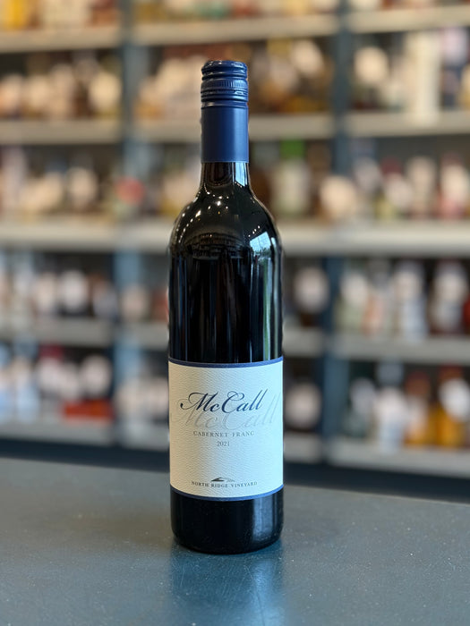 MCCALL, NORTH RIDGE VINEYARD, CABERNET FRANC, NORTH FORK OF LONG ISLAND, NEW YORK 2021