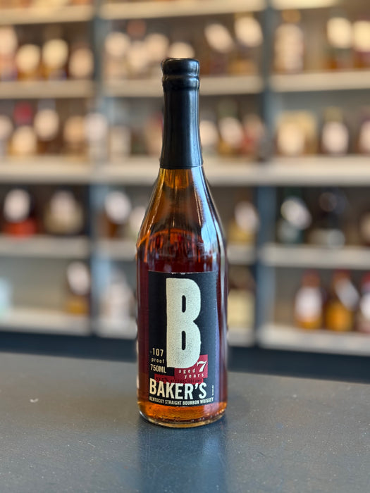 Baker's 7 Year Small Batch Bourbon Whiskey, Old Bottle, 107 Proof