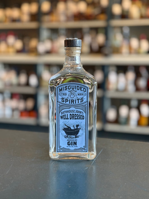 MISGUIDED SPIRITS BATHHOUSE JOHN'S WELL DRESSED AMERICAN DRY GIN