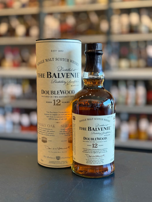 THE BALVENIE 12 YEAR DOUBLEWOOD SINGLE MALT SCOTCH WHISKY THE BALVENIE 12 YEAR DOUBLEWOOD SINGLE MALT SCOTCH WHISKY