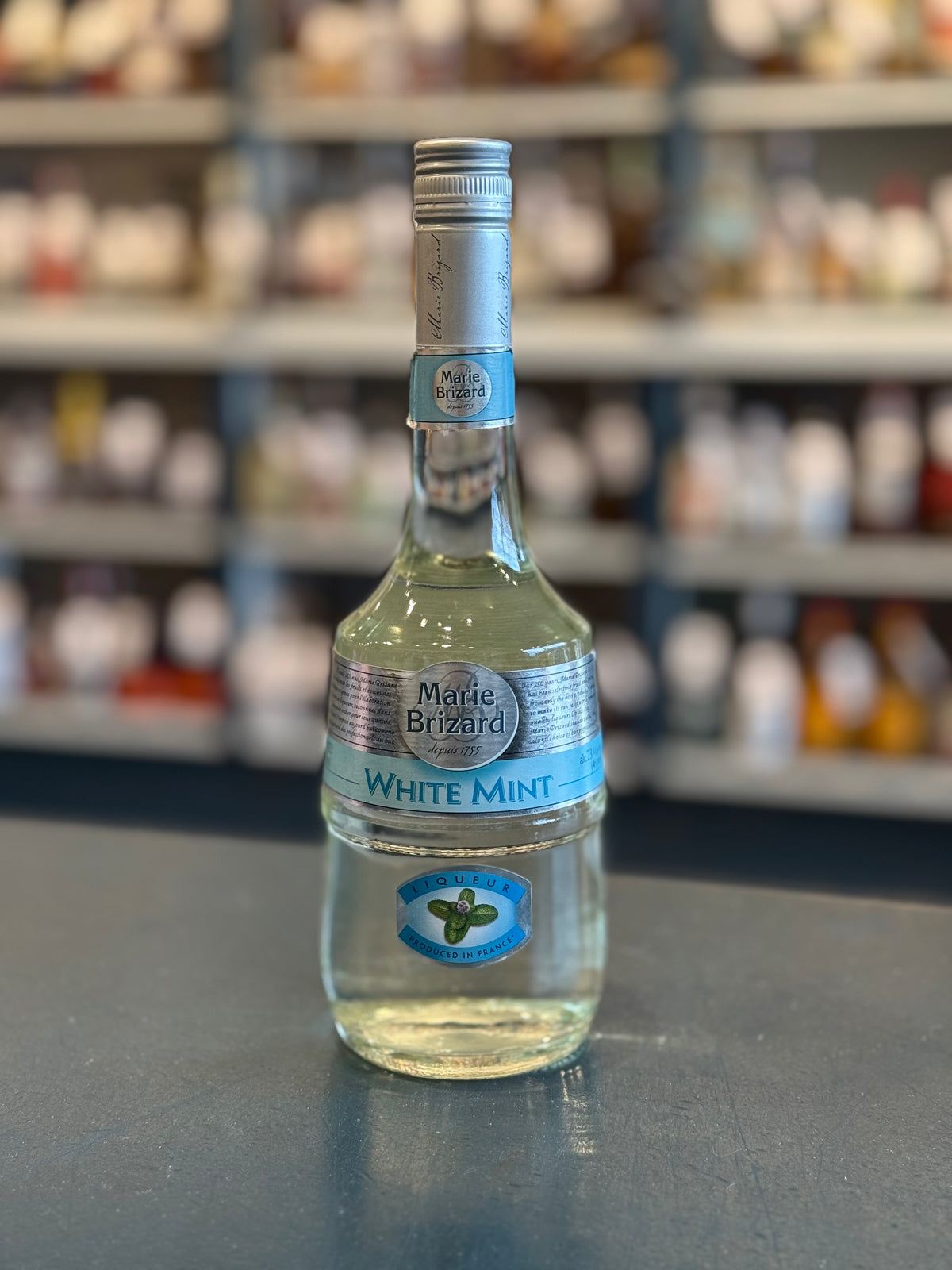 MARIE BRIZARD CREME DE MENTHE WHITE — Bogey's Bottled Goods