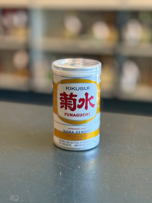 KIKUSUI FUNAGUCHI NAMA GENSHU ORIGINAL GOLD SAKE, JAPAN NV