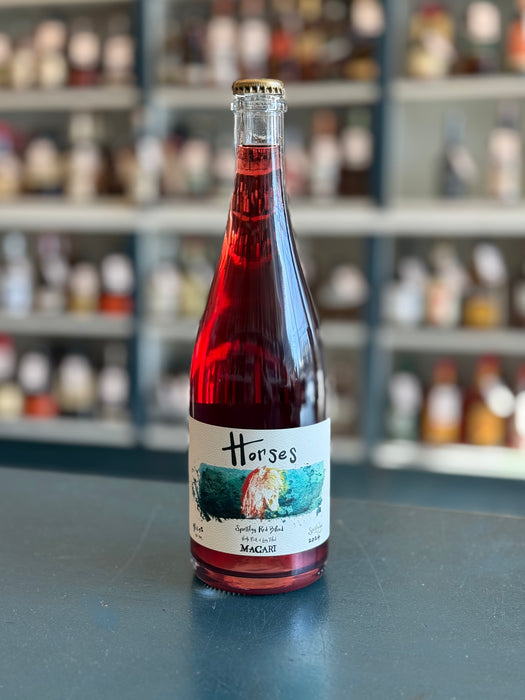 MACARI HORSES SPARKLING RED BLEND, NORTH FORK OF LONG ISLAND, NEW YORK 2024