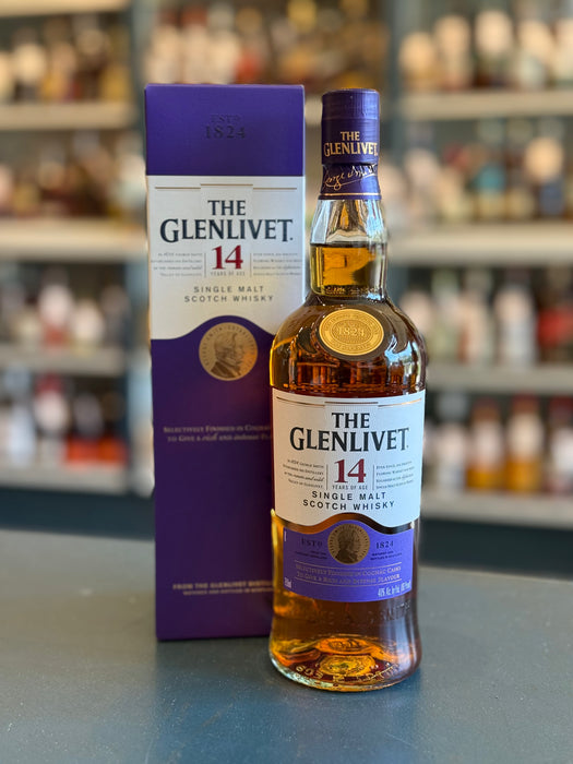 THE GLENLIVET 14YR COGNAC CASK SELECTION SINGLE MALT SCOTCH WHISKY