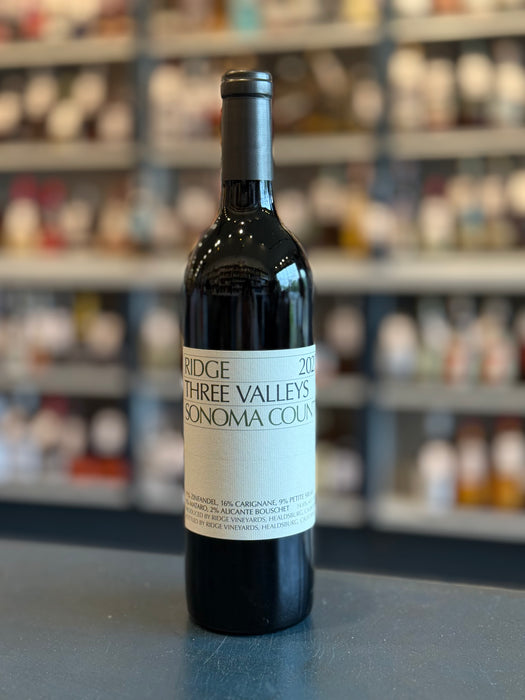 RIDGE VINEYARDS 'THREE VALLEYS' ZINFANDEL, CALIFORNIA 2023