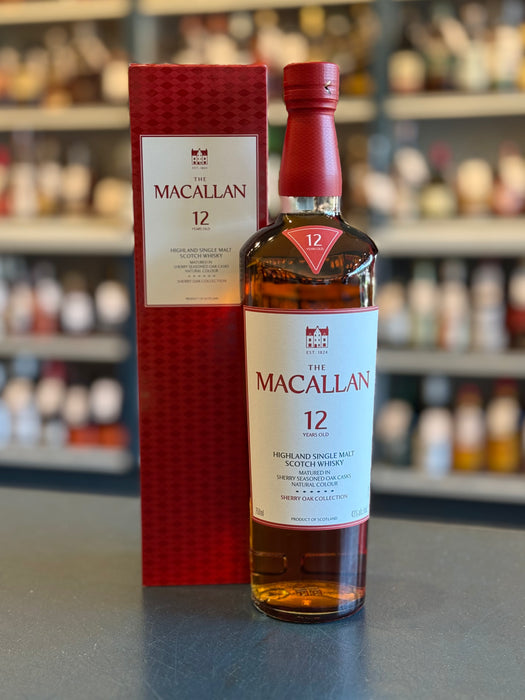 THE MACALLAN 12 YEAR SHERRY OAK CASK SINGLE MALT SCOTCH WHISKY