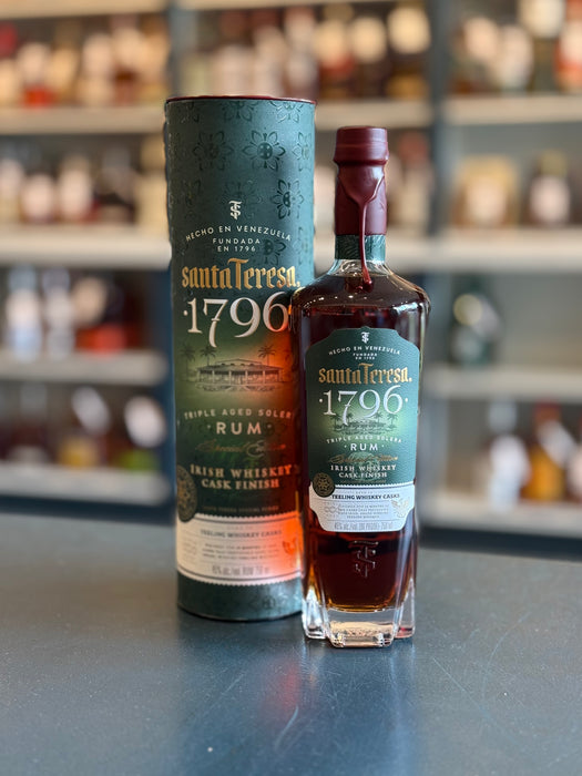 SANTA TERESA 1796 TRIPLE AGED SOLERA RUM IRISH WHISKEY CASK FINISH