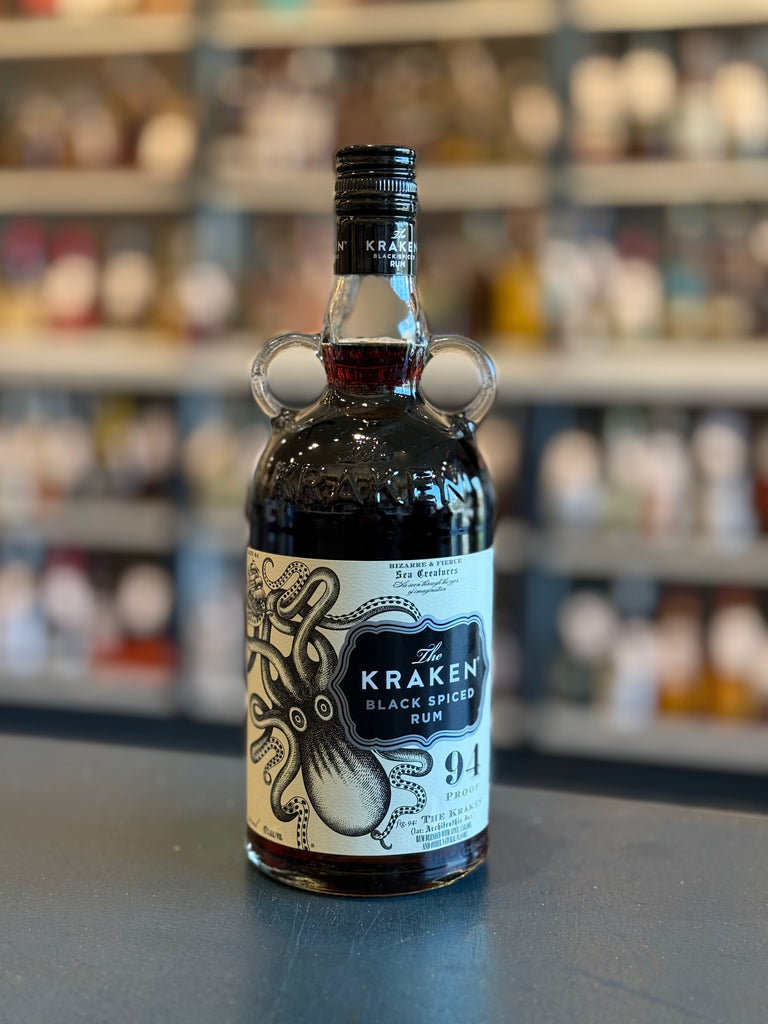 THE KRAKEN BLACK SPICED RUM 94 PROOF — Bogey's Bottled Goods
